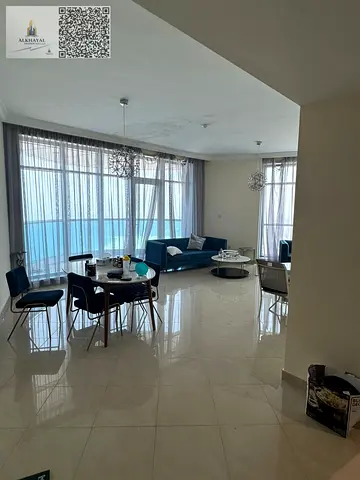 2BHK furnished apartment for sale in Corniche Residence, 2400 sqft, partial sea view, prime location near Corniche, ready to move, ideal investment 🏡🌊💰