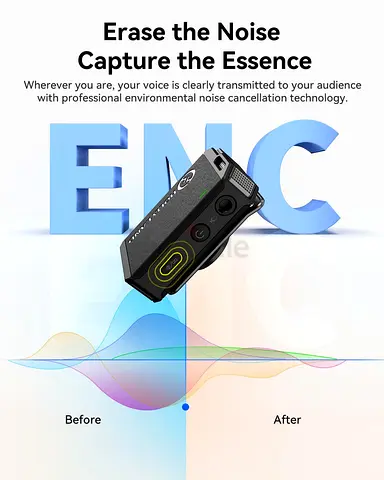 Wireless Lavalier Microphone Kit for DSLR/Camera — Compact 48kHz Receiver  Clip-on Mic