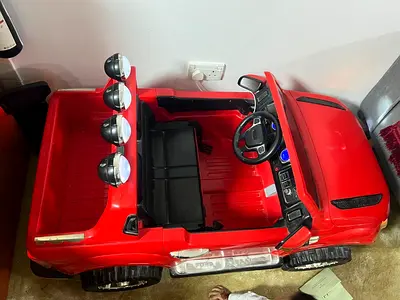 Red Electric Ride-On Jeep for Kids — Good Condition