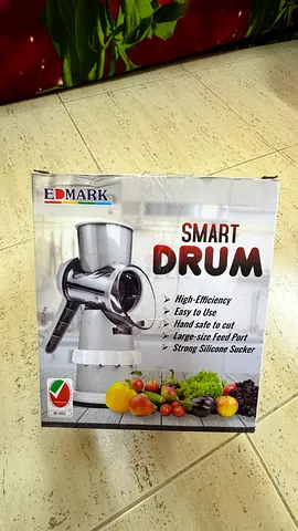 Edmark Smart Drum Manual Food Grinder - Stainless Look (Used Box)