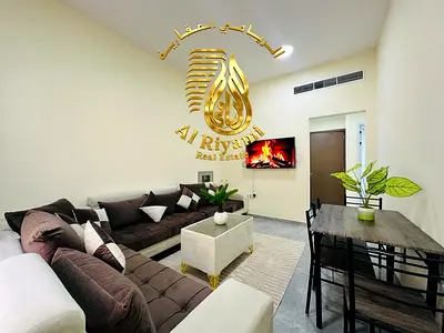 Furnished one-bedroom apartment on Ajman Corniche with a stunning view