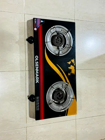 Olsenmark 2-Burner Gas Stove - Compact Cooktop with box