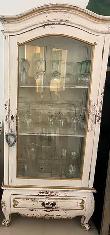 Glass display cabinet