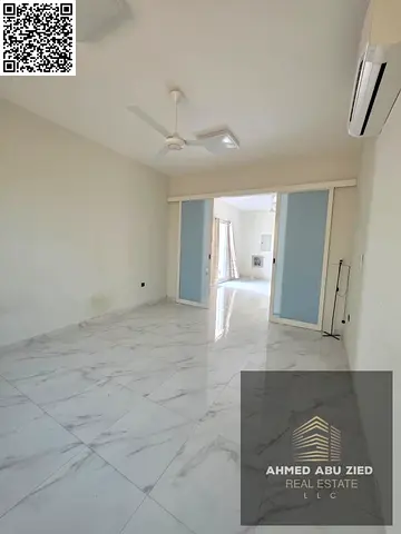 Spacious luxury 2 master bedroom apartment with hall, majlis, 3 baths and huge roof, full maintenance, near Dubai & Sharjah exits/services