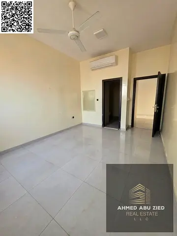 Spacious luxury 2 master bedroom apartment with hall, majlis, 3 baths and huge roof, full maintenance, near Dubai & Sharjah exits/services