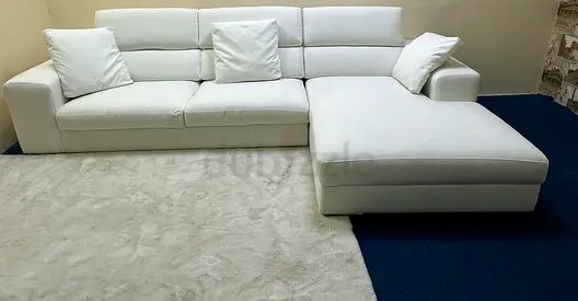 Selling marina home white color lshape sofa