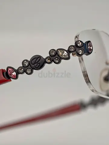 Chopard Rimless Eyeglasses Original 23K Gold planted With Crystal Details