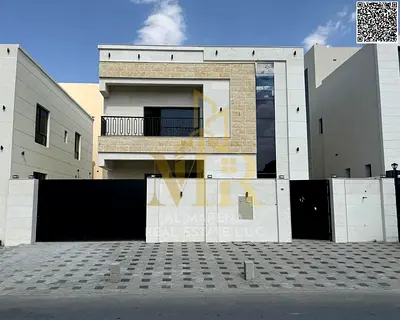Modern villa in Al Bahia with an elegant design and well-planned spaces, price includes registration fees.