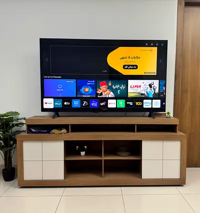 LG 65” LED Android | Very Good Condition | Reasonable Price | With Tv Unit