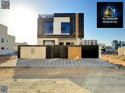 Best villa offer in Ajman with a roof terrace, transfer fees included, a majlis, two living rooms,