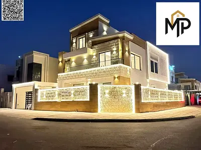 A unique opportunity at an attractive price and with no annual fees: Own a villa for sale in Ajman, first occupancy, freehold, super deluxe finishing,