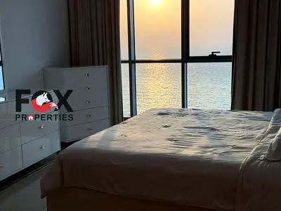 Luxury 3BR in Corniche Residence, Ajman Corniche, furnished, 3 baths & full sea view with elegant f