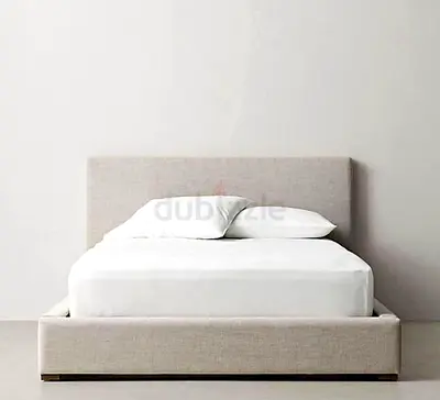 Custom made bedframe Twin Size in soft Valvet Fabric