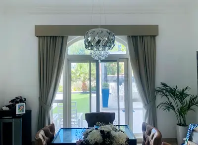 Full length blackout curtains and two blinds