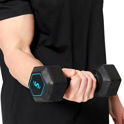 Decathlon Rubber Dumbbell - 5 kg (single) - Good Condition
