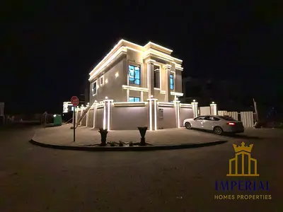 🏡 Luxury Villa for Sale | 5 Master Bedrooms | Majlis + 2 Living Halls + Roof | Including Registrat