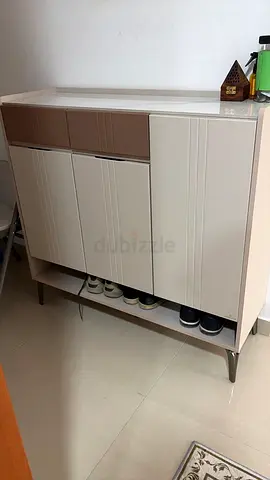 Compact Modern Shoe Cabinet with Storage and Shelf