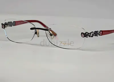 Chopard Rimless Eyeglasses Original 23K Gold planted With Crystal Details