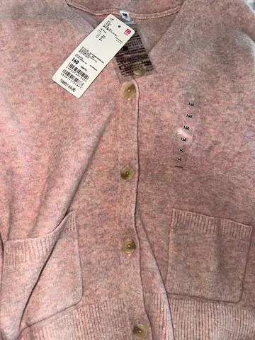 Brand new UNIQLO Pink Soufflé Yarn Cardigan