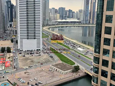 1BR apartment and Living Room in Al Khan, Sharjah. Free AC, built-in wardrobes, 2 bathrooms, 1 master bedroom, extra kitchen storage with spacious kit