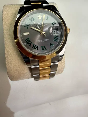 Rolex | Datejust 41mm Steel  Yellow Gold Silver Dial Oyster