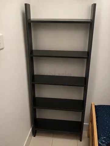 **Ultra low price 20 AED*** Slim 5-Shelf Ladder Bookcase in Dark Wood