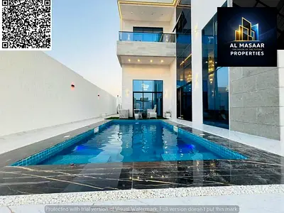 The villa includes registration fees, electricity, water, elevator, and furniture.