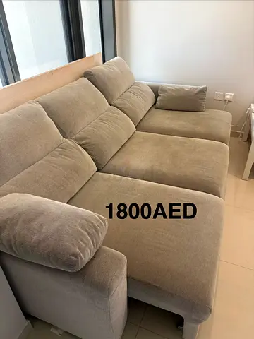 Light grey 3-seater reclining sofa with chaise - good condition ESKILSTUNA