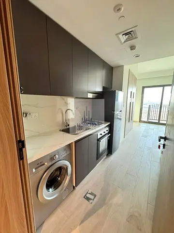 Studio Hotel Apartment | Azizi Pearl Al Furjan | Balcony | Pool & City Views