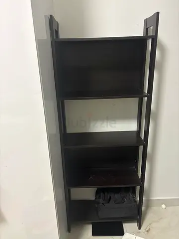 Dark Wood 5-Shelf Bookcase / Display Unit - Good Condition