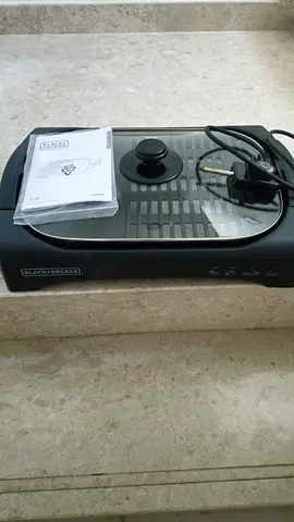 Open Flat Grill with Glass Lid – 2200W