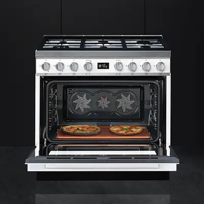 Stainless Steel 90cm Gas Range Cooker with Convection Oven