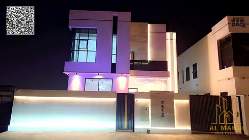 Two-story villa for sale in Al Helio 2 – Super Deluxe finishing with a swimming pool. A unique opportunity to own a modern villa with a super deluxe f
