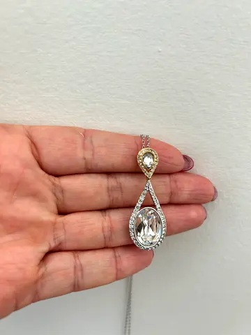 Swarovski Necklace (silver color