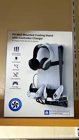 OIVO Wall Mounted Cooling Stand with Dual Controller Charger for PS5 Slim  PS5 Pro
