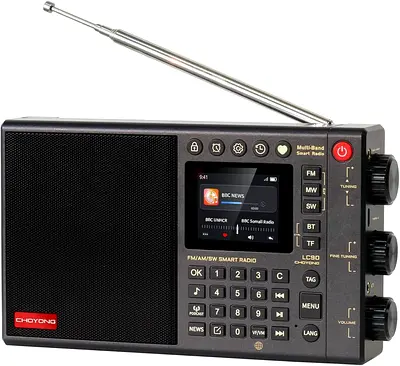 CHOYONG LC90 WIFI/4G Multi-Band Smart Internet Radio Portable AM/FM,Longwave
