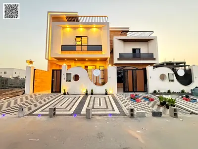 Luxury villa for sale in the most prestigious area of ​​Ajman, Al Helio area