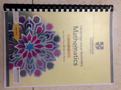 Cambridge Lower Secondary (printed book) Mathematics Workbook 7 (Spiral Bound) - Used