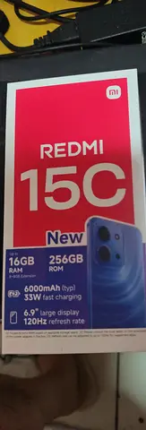 Redmi 15C - 16GB RAM, 256GB ROM (Blue) - New Box