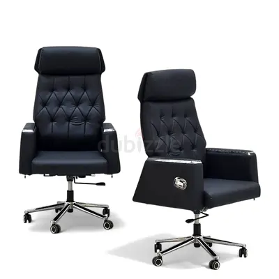 High-Back Executive Office Chairs — PU Leather, Adjustable