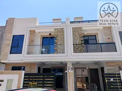 Villa for rent in Al Yasmin area, consisting of five master bedrooms, a majlis, a living room, and a