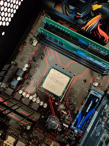 AMD Ryzen 1600 CPU with Asus B350-PLUS Gaming DDR4 Motherboard