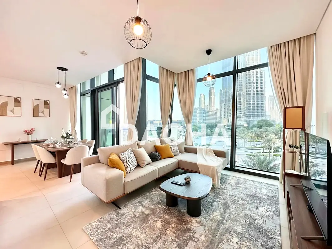 Direct Burj Khalifa View |Furnished |Chiller Free
