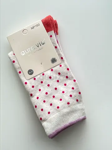 Set of 2 Pair Pink dot socks (new with tag) 35-38