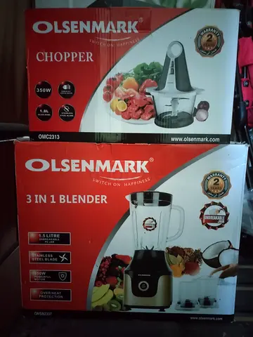 Olsenmark 3-in-1 Blender + Chopper (Brand New in Boxes)