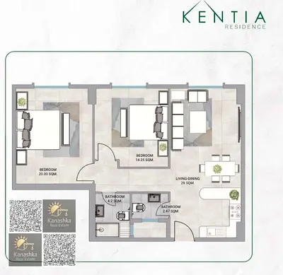 Pay in Installments and Move into Your Elegant 2 BHK at Kentia Residence