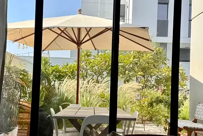 Large teakwood umbrella