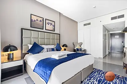 Fully furnished studio apartment is located in DAMAC Maison Majestine