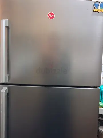 Hoover Double Door Refrigerator - Black, Good Working Condition