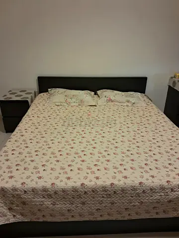 Queen Size Bed Frame With Side Table and Dressing table